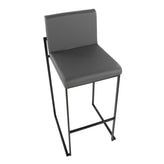 Fuji High Back 30" Fixed-Height Barstool - Set of 3