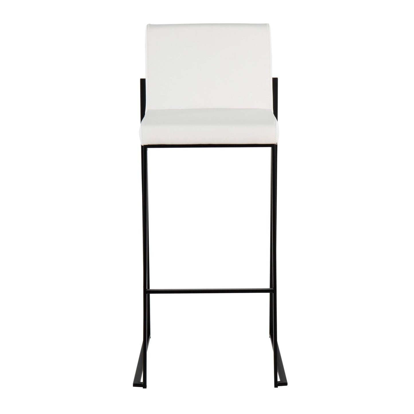 Fuji High Back 30" Fixed-Height Barstool - Set of 3