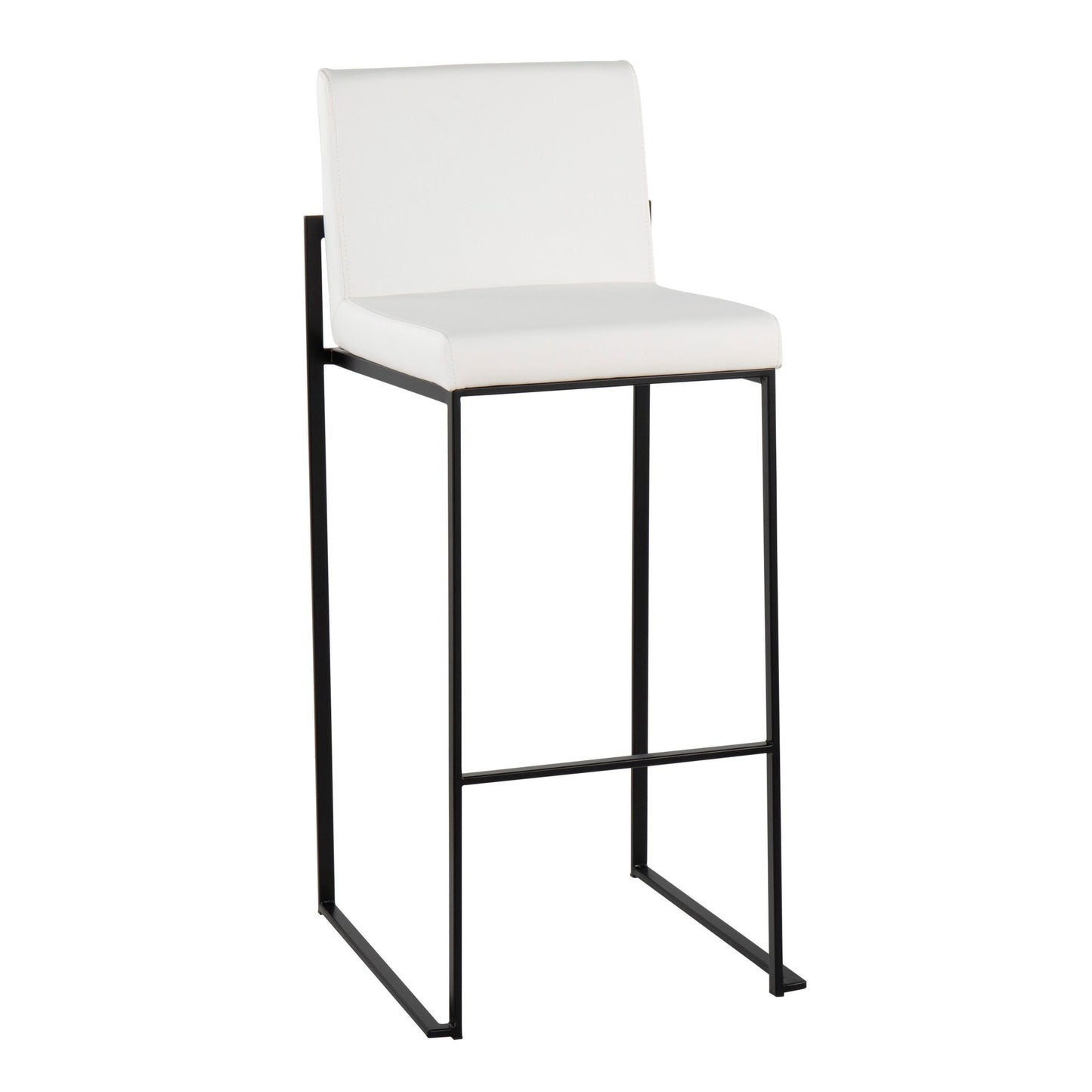 Fuji High Back 30" Fixed-Height Barstool - Set of 3