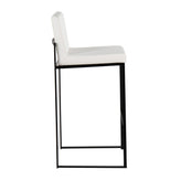 Fuji High Back 30" Fixed-Height Barstool - Set of 3