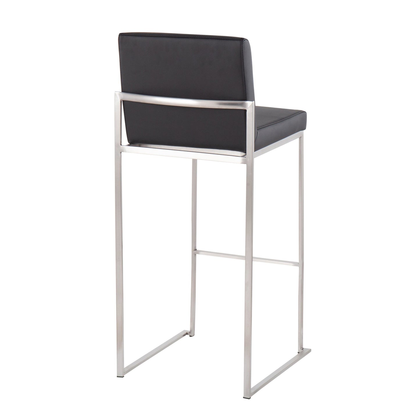Fuji High Back 30" Fixed-Height Barstool - Set of 3