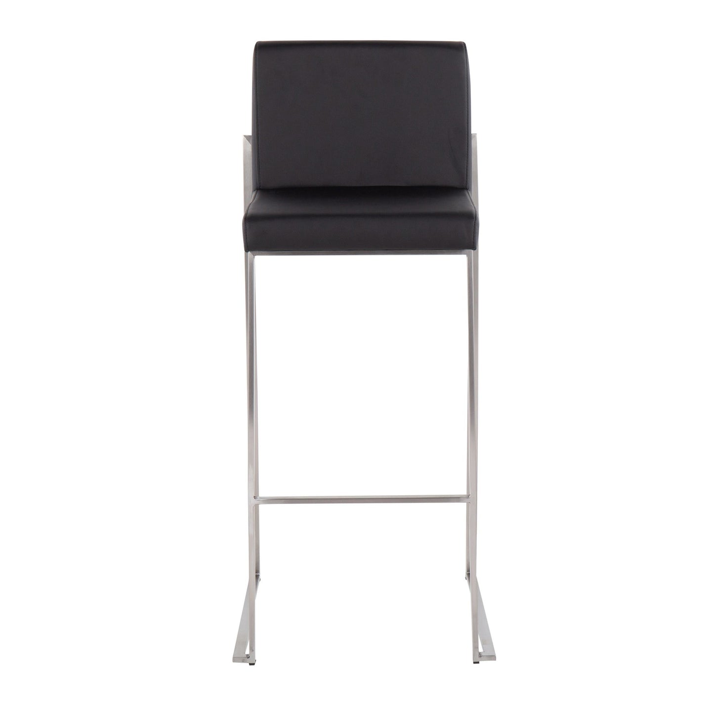 Fuji High Back 30" Fixed-Height Barstool - Set of 3