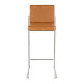 Fuji High Back 30" Fixed-Height Barstool - Set of 2
