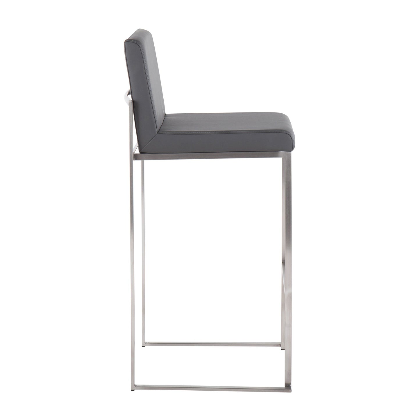 Fuji High Back 30" Fixed-Height Barstool - Set of 3