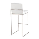 Fuji High Back 30" Fixed-Height Barstool - Set of 3