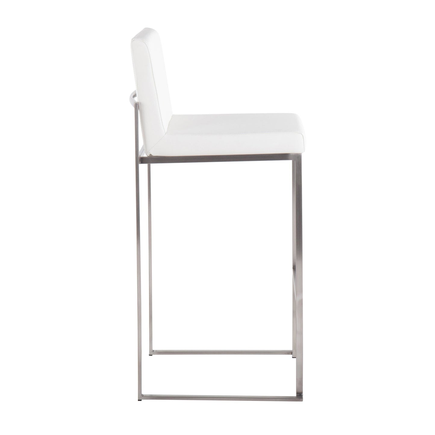 Fuji High Back 30" Fixed-Height Barstool - Set of 3