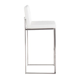 Fuji High Back 30" Fixed-Height Barstool - Set of 3