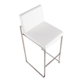 Fuji High Back 30" Fixed-Height Barstool - Set of 3