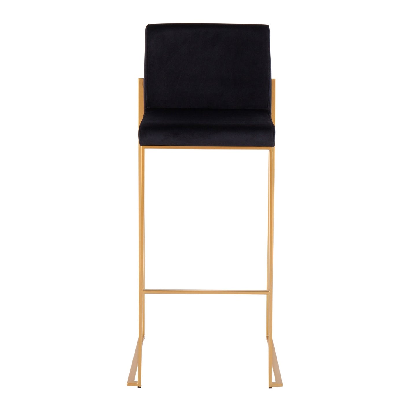 Fuji High Back 30" Fixed-Height Barstool - Set of 3