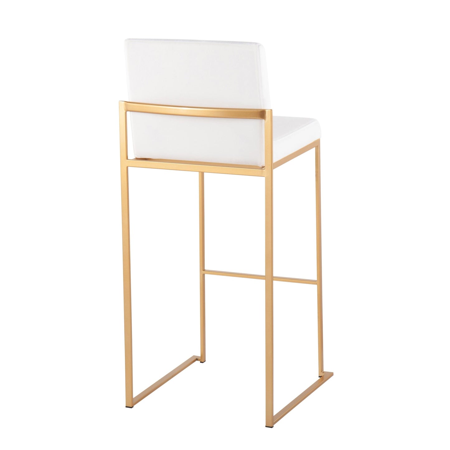 Fuji High Back 30" Fixed-Height Barstool - Set of 3