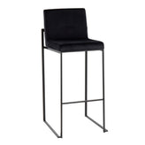 Fuji High Back 30" Fixed-Height Barstool - Set of 3