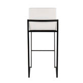 Fuji High Back 30" Fixed-Height Barstool - Set of 3