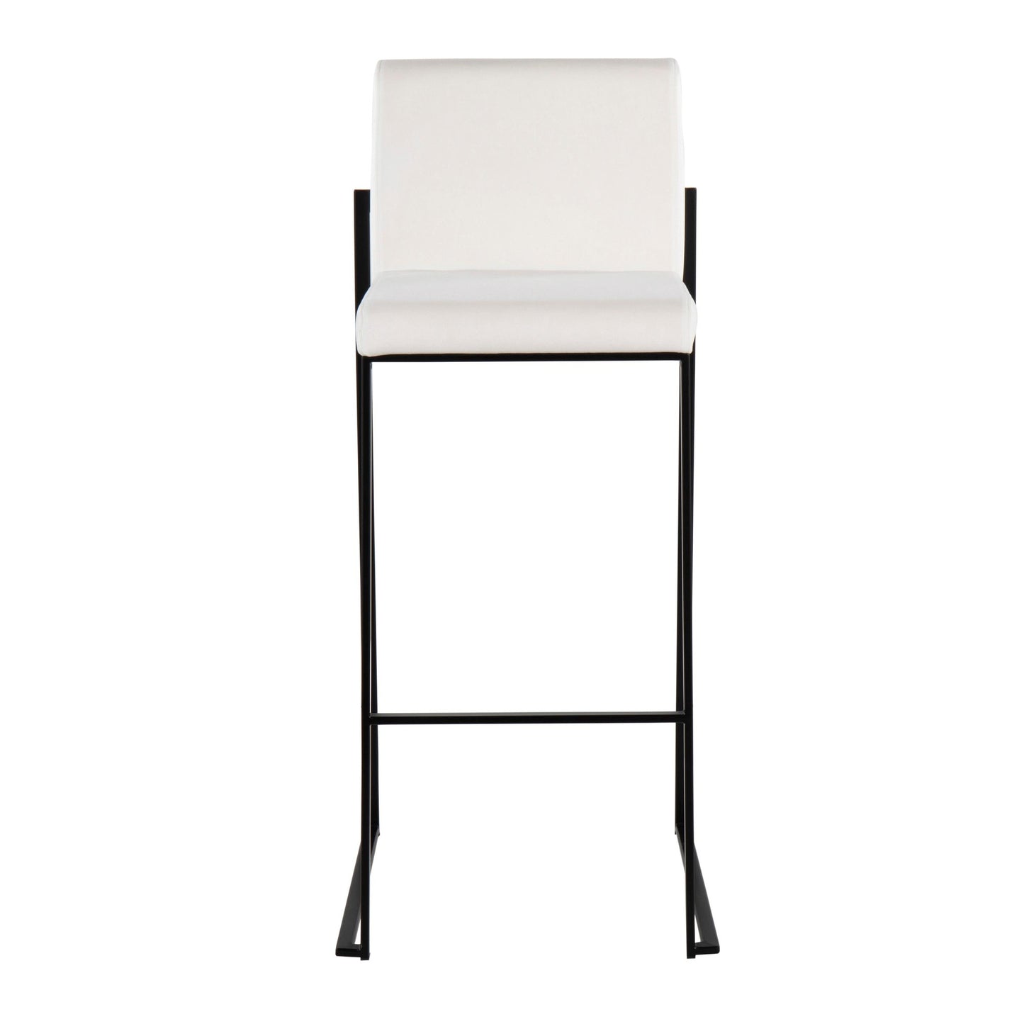 Fuji High Back 30" Fixed-Height Barstool - Set of 3