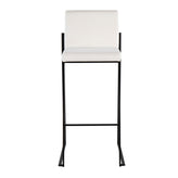 Fuji High Back 30" Fixed-Height Barstool - Set of 3