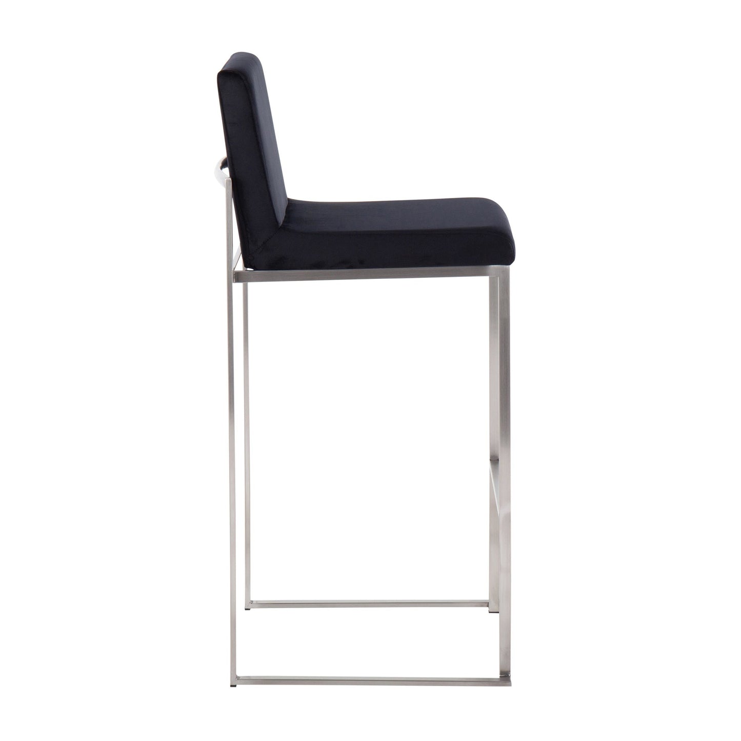 Fuji High Back 30" Fixed-Height Barstool - Set of 3