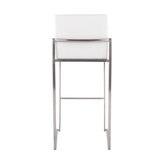 Fuji High Back 30" Fixed-Height Barstool - Set of 3
