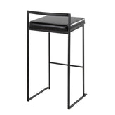 Fuji Stacker 30" Fixed-Height Barstool - Set of 2