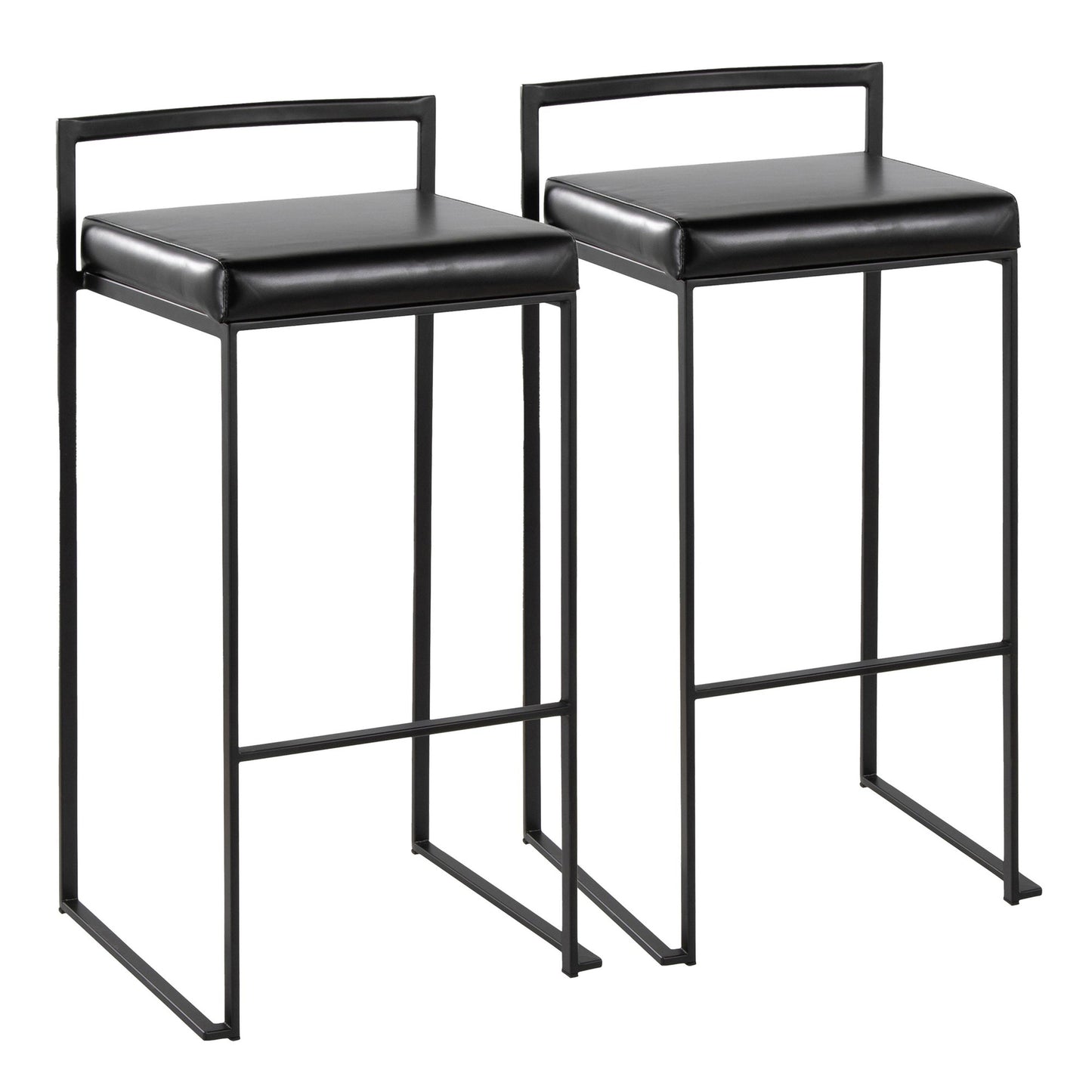 Fuji Stacker 30" Fixed-Height Barstool - Set of 2