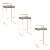 Fuji Stacker 30" Fixed-Height Barstool - Set of 3