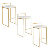 Fuji Stacker 30" Fixed-Height Barstool - Set of 3