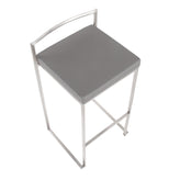 Fuji Stacker 30" Fixed-Height Barstool - Set of 3