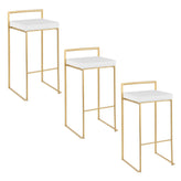 Fuji Stacker 30" Fixed-Height Barstool - Set of 3
