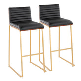 Mason Mara 30" Fixed-Height Barstool - Set of 2