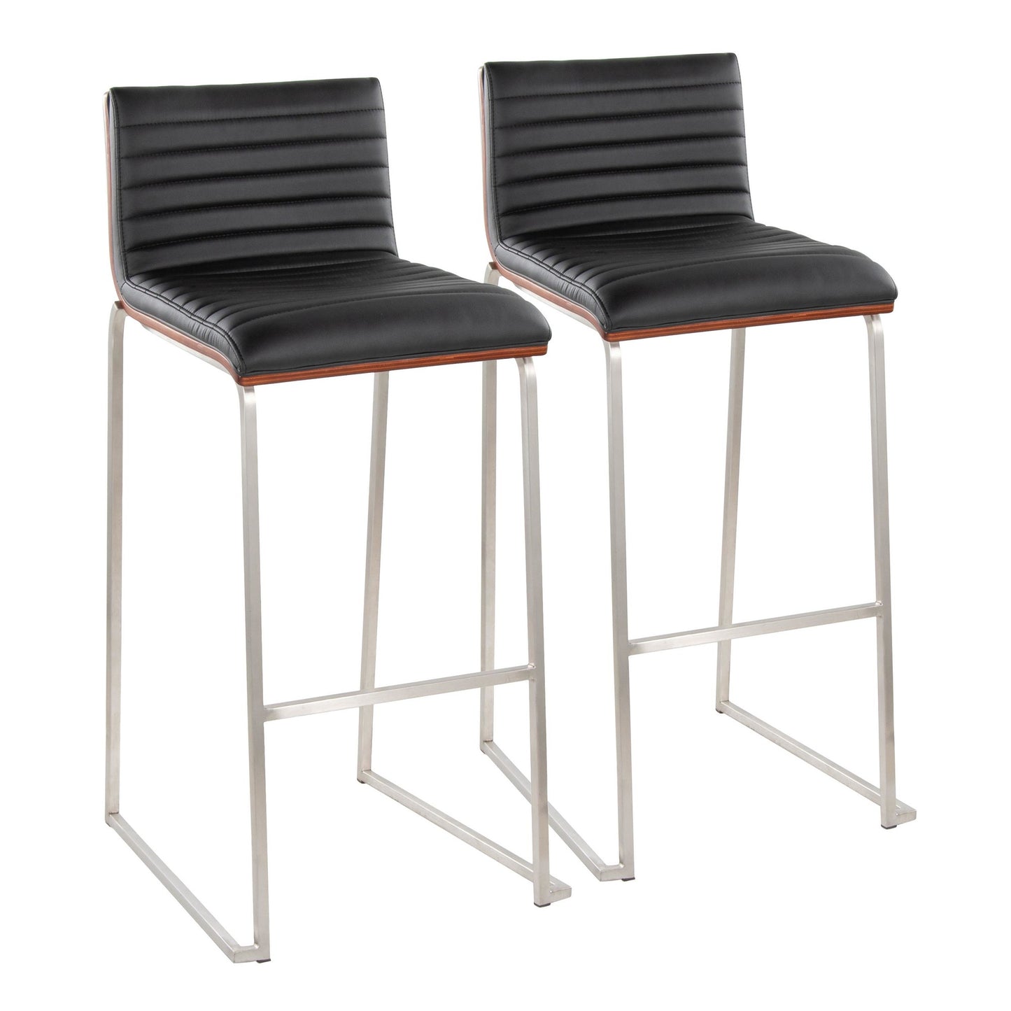 Mason Mara 30" Fixed-Height Barstool - Set of 2