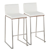 Mason Mara 30" Fixed-Height Barstool - Set of 2
