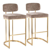 Mid-back Demi 30" Fixed-Height Barstool - Set of 2