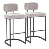 Mid-back Demi 30" Fixed-Height Barstool - Set of 2