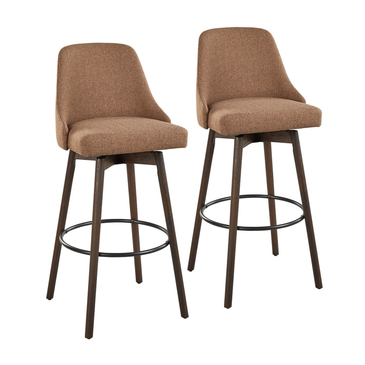 Marcel Upholstered 30" Fixed-Height Barstool - Set of 2