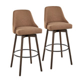 Marcel Upholstered 30" Fixed-Height Barstool - Set of 2