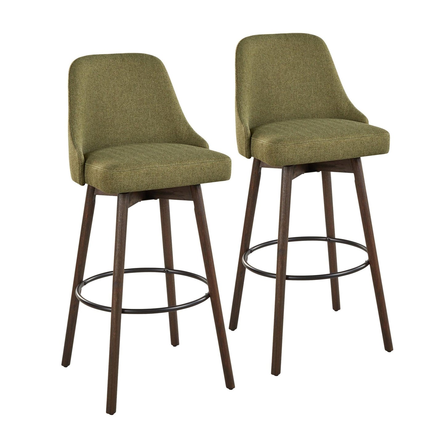 Marcel Upholstered 30" Fixed-Height Barstool - Set of 2