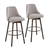 Marcel Upholstered 30" Fixed-Height Barstool - Set of 2