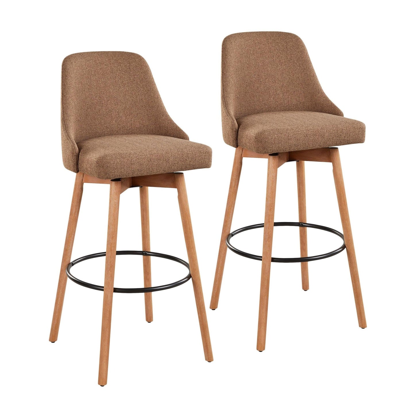 Marcel Upholstered 30" Fixed-Height Barstool - Set of 2