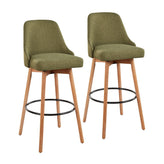 Marcel Upholstered 30" Fixed-Height Barstool - Set of 2