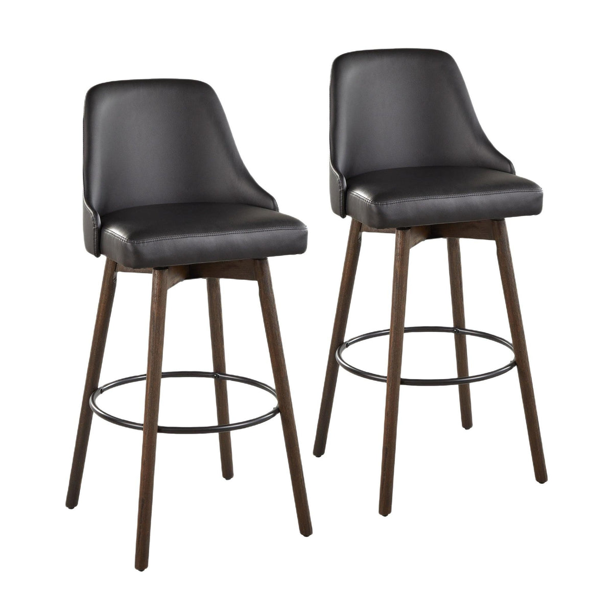 Marcel Upholstered 30" Fixed-Height Barstool - Set of 2