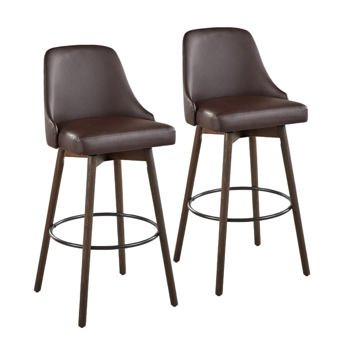Marcel Upholstered 30" Fixed-Height Barstool - Set of 2