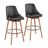 Marcel Upholstered 30" Fixed-Height Barstool - Set of 2