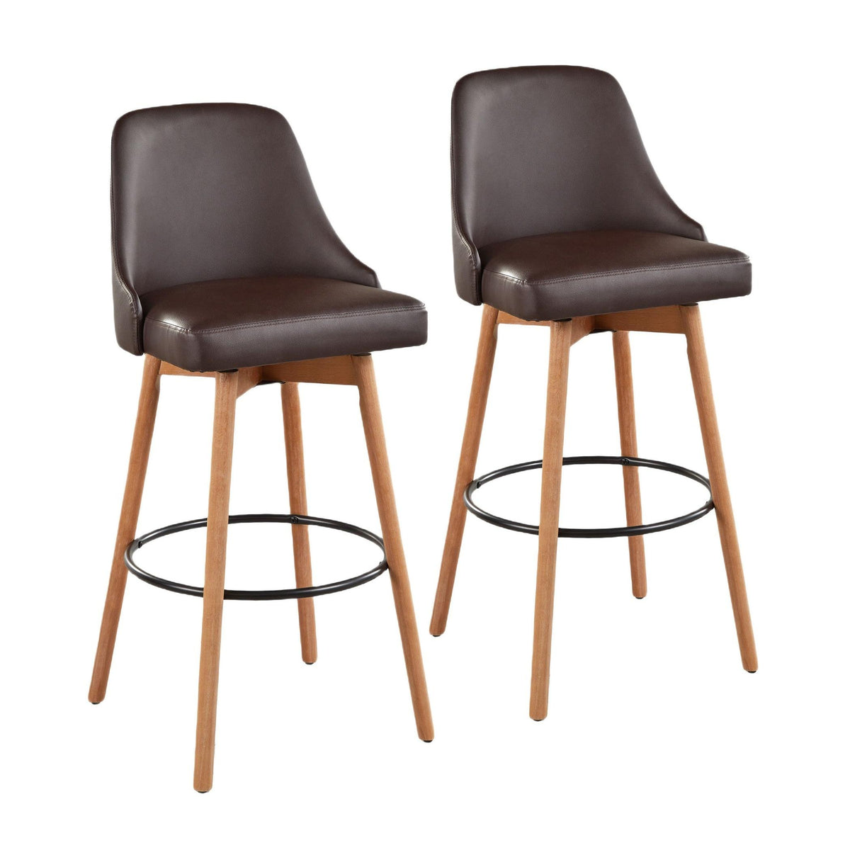Marcel Upholstered 30" Fixed-Height Barstool - Set of 2