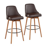 Marcel Upholstered 30" Fixed-Height Barstool - Set of 2
