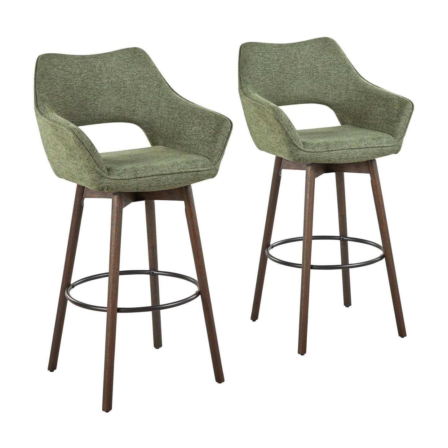 Mustang 30" Fixed-Height Barstool - Set of 2