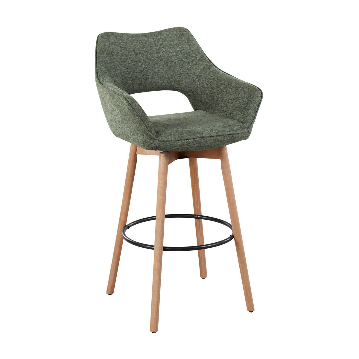 Mustang 30" Fixed-Height Barstool - Set of 2