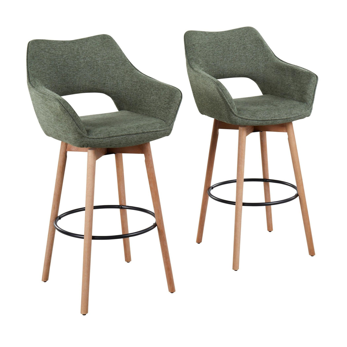 Mustang 30" Fixed-Height Barstool - Set of 2