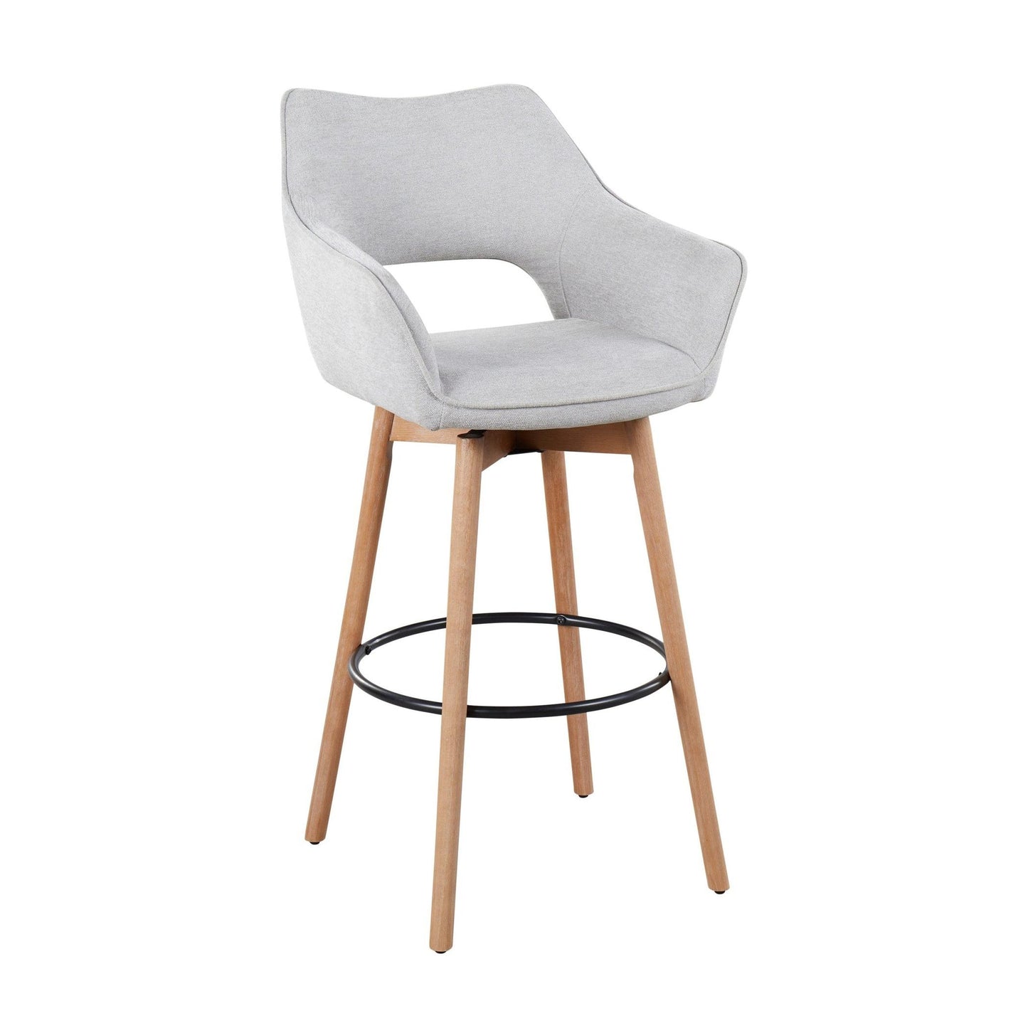 Mustang 30" Fixed-Height Barstool - Set of 2