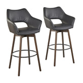 Mustang 30" Fixed-Height Barstool - Set of 2