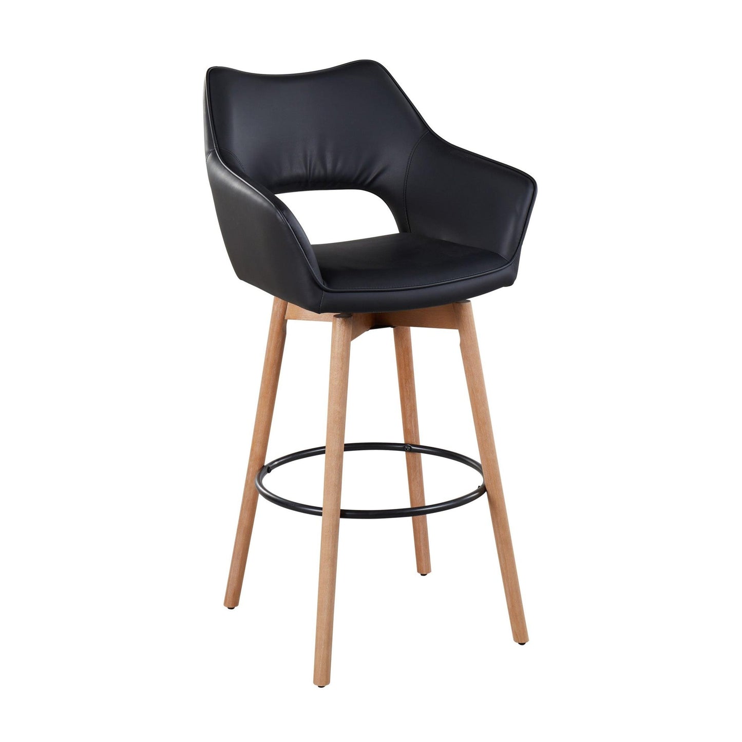 Mustang 30" Fixed-Height Barstool - Set of 2