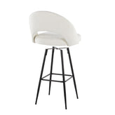 Renee Upholstered 30" Fixed-Height Barstool - Set of 2