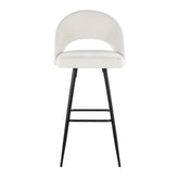 Renee Upholstered 30" Fixed-Height Barstool - Set of 2